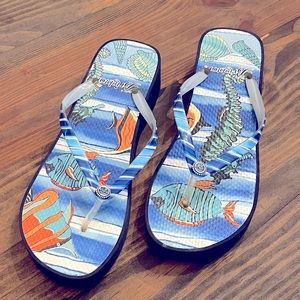 Brighton wedge flipflop size 8
